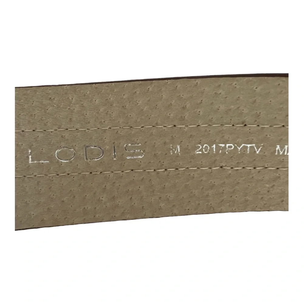 New Lodis hip belt brown silver triple buckle M 34 - 38 waist